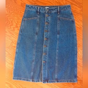 Old Navy denim midi skirt size 8